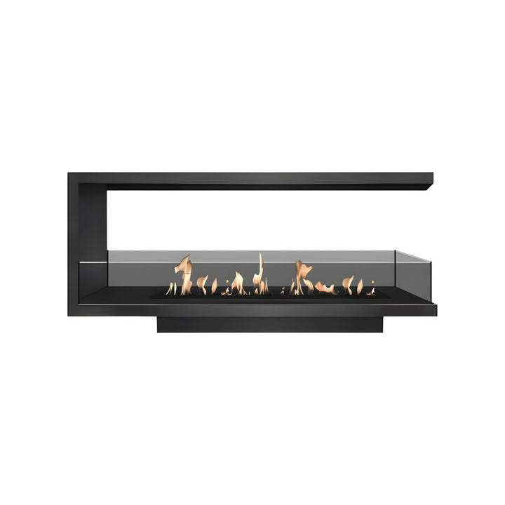 Dreiseitiger Bioethanol Einbaukamin U - SAINT 120