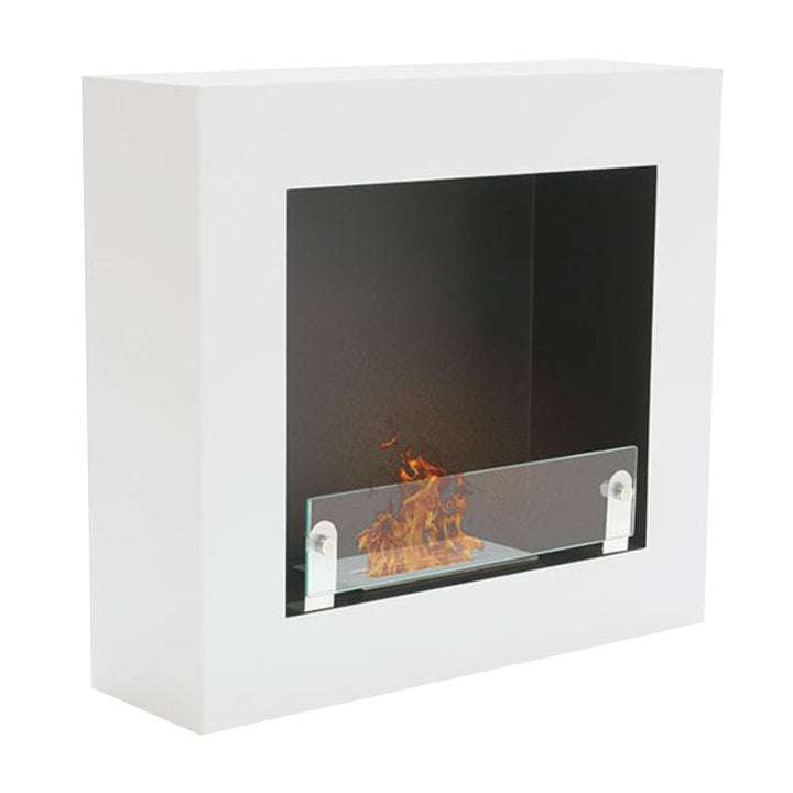 Bioethanol Wandkamin - Brescia Weiss