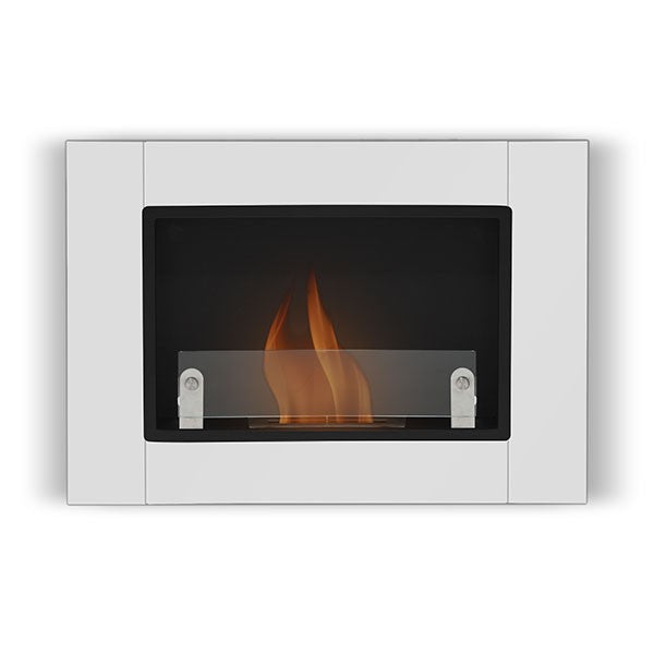 Bioethanol Wandkamin - Angel Weiss