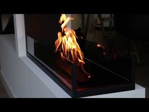 Dreiseitiger Bioethanol Einbaukamin U - SAINT 190